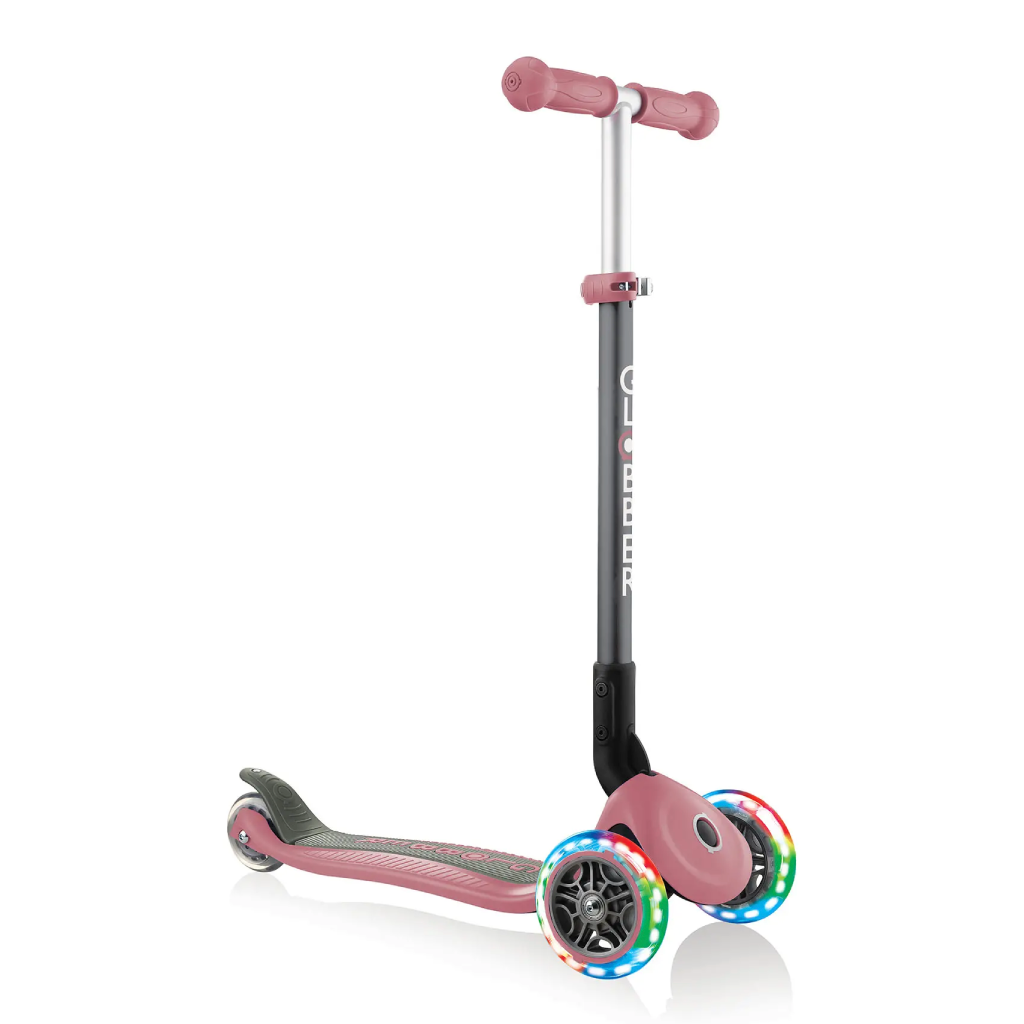 GLOBBER PATINETE PRIMO PLEGABLE DE LUCES ROSA